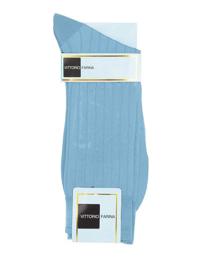 Vittorio Farina Men's Ribbed Shear Nylon Anklet Dress Socks - ank - silver - grey - 3 - Classy Cufflinks