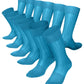 Vittorio Farina Men's Ribbed Shear Nylon Anklet Dress Socks - ank - turq - 12 - Classy Cufflinks