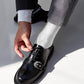 Vittorio Farina Men's Ribbed Shear Nylon Anklet Dress Socks - ank - white - 12 - Classy Cufflinks