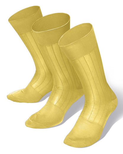 Vittorio Farina Men's Ribbed Shear Nylon Anklet Dress Socks - ank - white - 3 - Classy Cufflinks