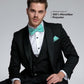 Vittorio Farina Classic Bow Tie & Pocket Square - basic - bow - tie - hanky - aqua - Classy Cufflinks