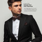 Vittorio Farina Classic Bow Tie & Pocket Square - basic - bow - tie - hanky - blush - Classy Cufflinks