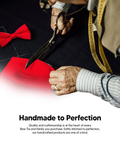 Vittorio Farina Classic Bow Tie & Pocket Square Multipacks - BH - SOLID - 3_RED - Classy Cufflinks