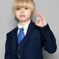 Vittorio Farina Boy's Satin Clip Necktie - boys clip royal 16in - Classy Cufflinks