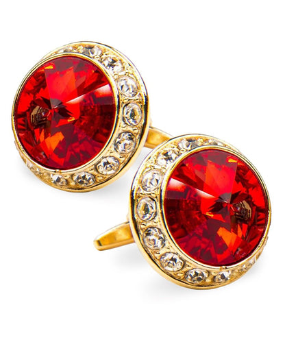Vittorio Vico Large Bling Colorstone Cufflinks: CL15XX Series - cl - 1504 - Classy Cufflinks
