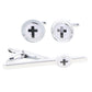 Vittorio Vico Religious Cufflink & Tie Bar Set in Gift Box