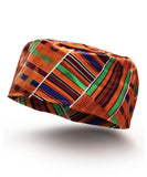 Vittorio Farina Kente Kufi Hat for Men and Women – African Kufi Hat Ideal for Cultural Attire, Outfit & Costume - HAT_Kufi_Kente #1 - Classy Cufflinks