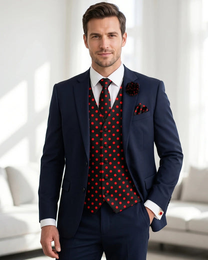 Polka Dot Gentleman Bundle (Black & Red) FBP - 