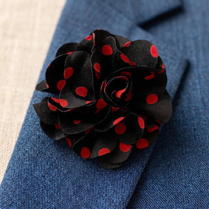 Polka Dot Gentleman Bundle (Black & Red) - S - Black and Red