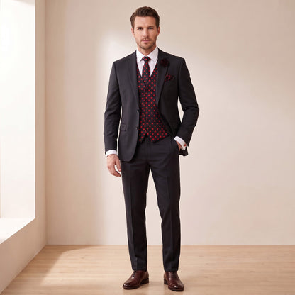 Polka Dot Gentleman Bundle (Black Suit) - S -