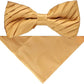 Vittorio Farina Pleated Bow Tie & Pocket Square - rbh - 06 - Classy Cufflinks