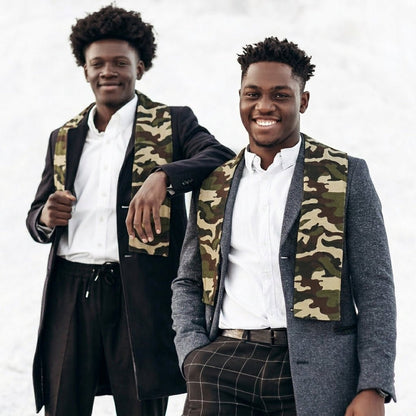 Vittorio Farina Mens' Kente Satin Scarf - SCARVES_Camo - Classy Cufflinks