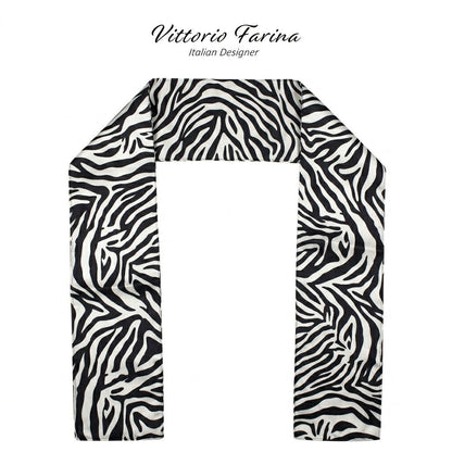 Vittorio Farina Mens' Kente Satin Scarf - SCARVES_Camo - Classy Cufflinks