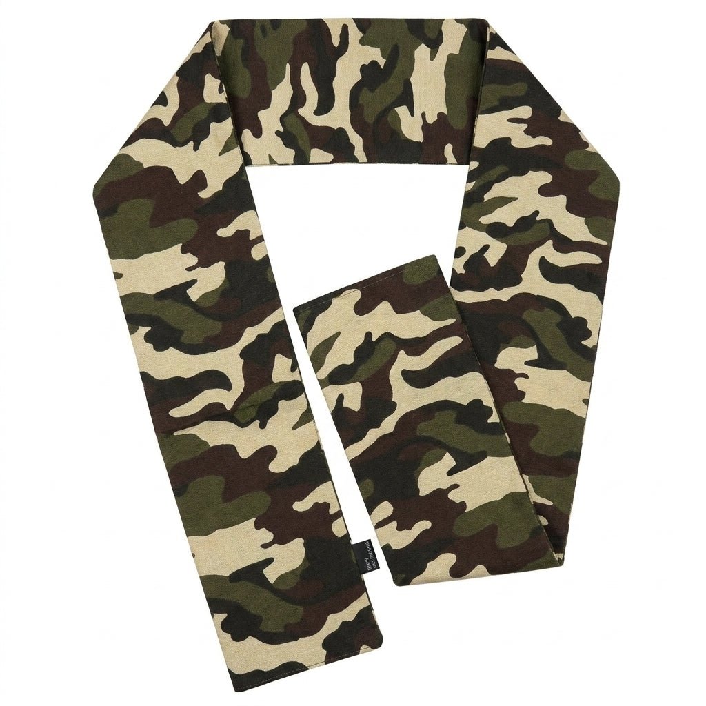 Vittorio Farina Mens' Kente Satin Scarf - SCARVES_Camo - Classy Cufflinks