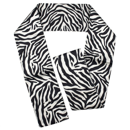 Vittorio Farina Mens' Kente Satin Scarf - SCARVES_Zebra - Classy Cufflinks