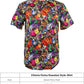 Vittorio Farina Vibrant Colorful Party Mask Print Mardi Gras Button Down Collar shirt - shirt_mardi_Mardi #0_S - Classy Cufflinks