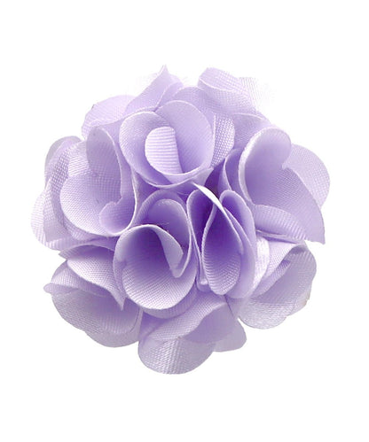 Vittorio Vico Small Satin Flower Lapel Pin - solidlapel - small - lavender - Classy Cufflinks