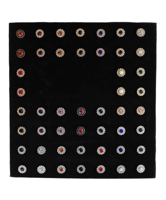 Vittorio Vico Men's Tie Tacks on Presentation Board: 24 Pack