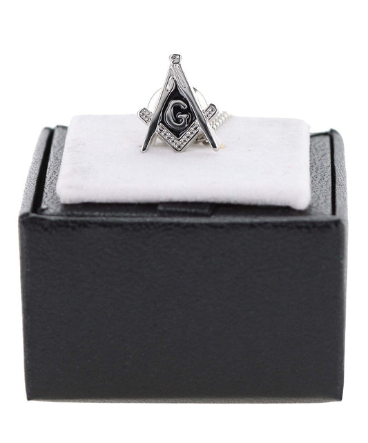 Vittorio Vico Men's Masonic Tie Tack in Gift Box