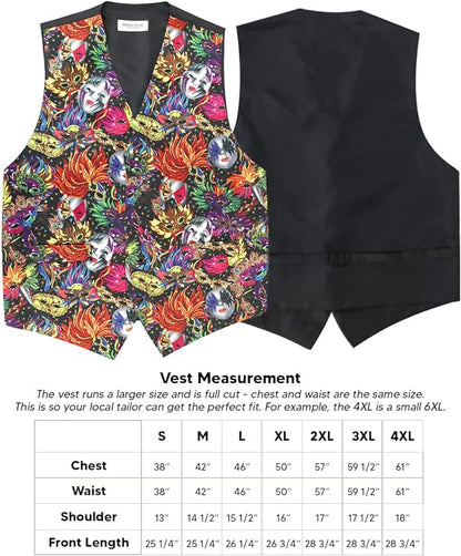 Vittorio Farina Mardi Gras Vest & Bow Tie ONLY Ver 1. - vestb_mardi_BB_Mardi #0_S - Classy Cufflinks