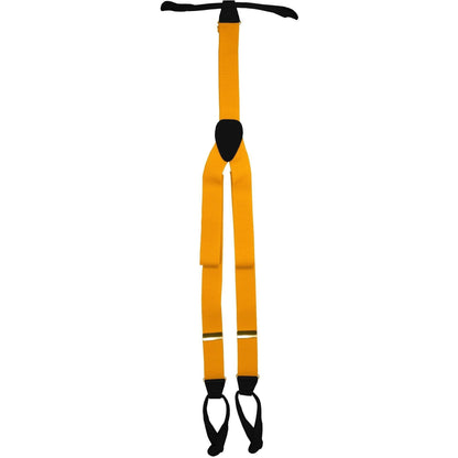 Vittorio Farina Men's Button End Suspender in Gift Box: 70% Polyester & 30% Elastomer - Suits You Sir - Gold - Gold