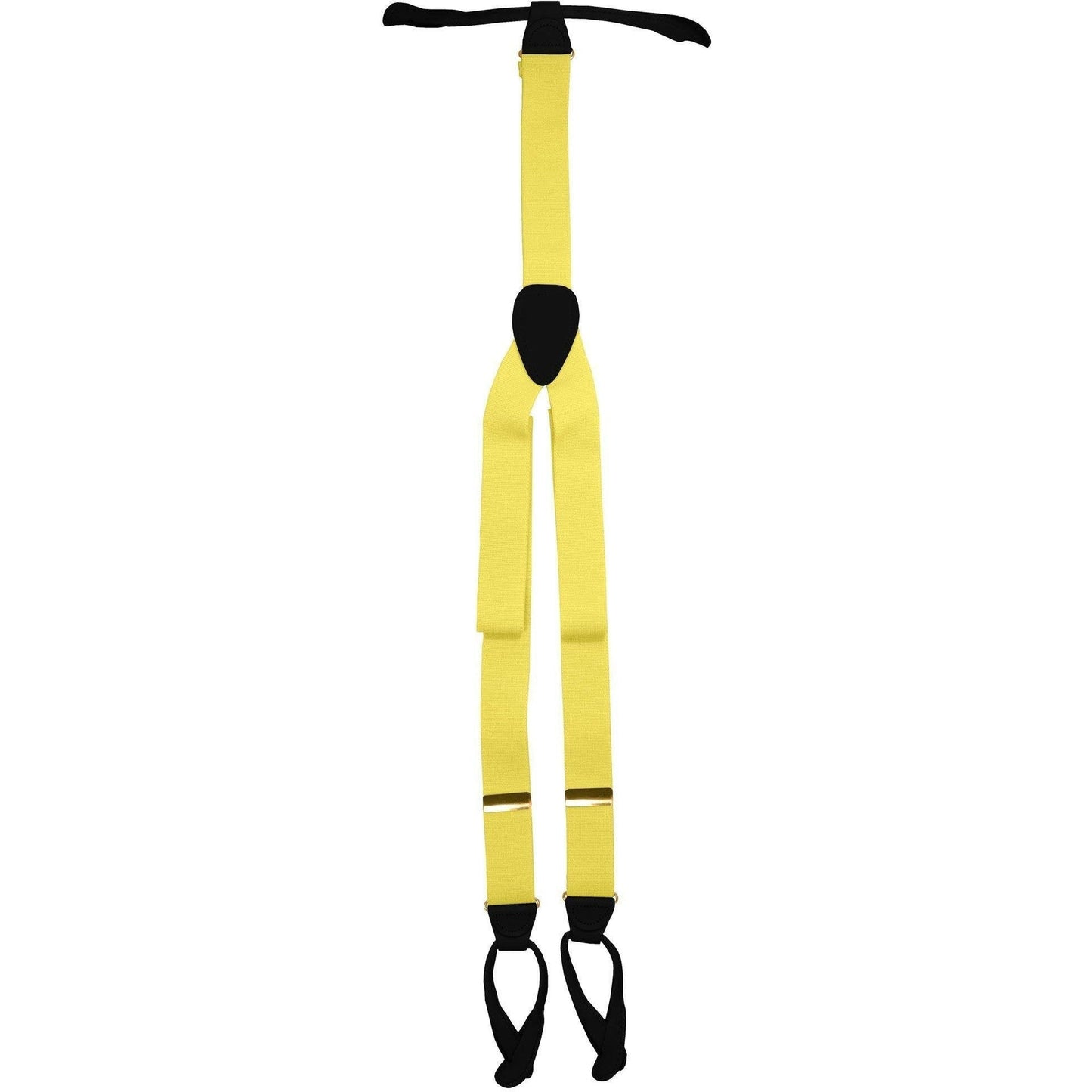 Vittorio Farina Men's Button End Suspender in Gift Box: 70% Polyester & 30% Elastomer - Suits You Sir - Maize - Gold