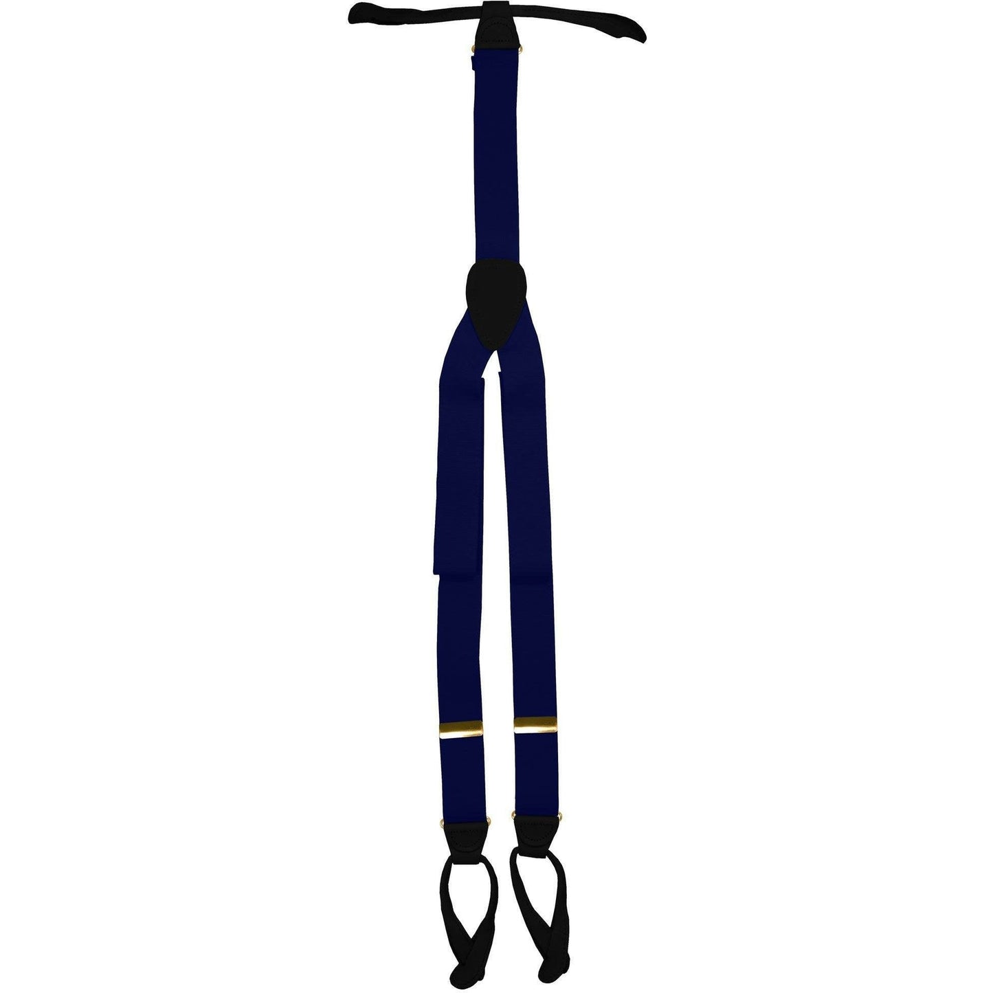 Vittorio Farina Men's Button End Suspender in Gift Box: 70% Polyester & 30% Elastomer - Suits You Sir - Royal Blue - Gold