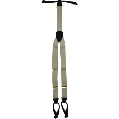 Vittorio Farina Men's Button End Suspender in Gift Box: 70% Polyester & 30% Elastomer - Suits You Sir - Silver - Gold