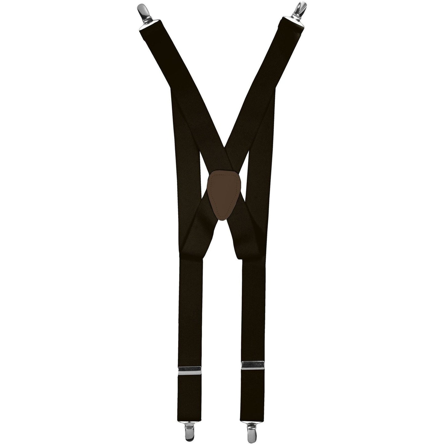 Vittorio Farina Men's Clip End Suspender in Gift Box: 70% Polyester & 30% Elastomer - Suits You Sir - Brown - Silver