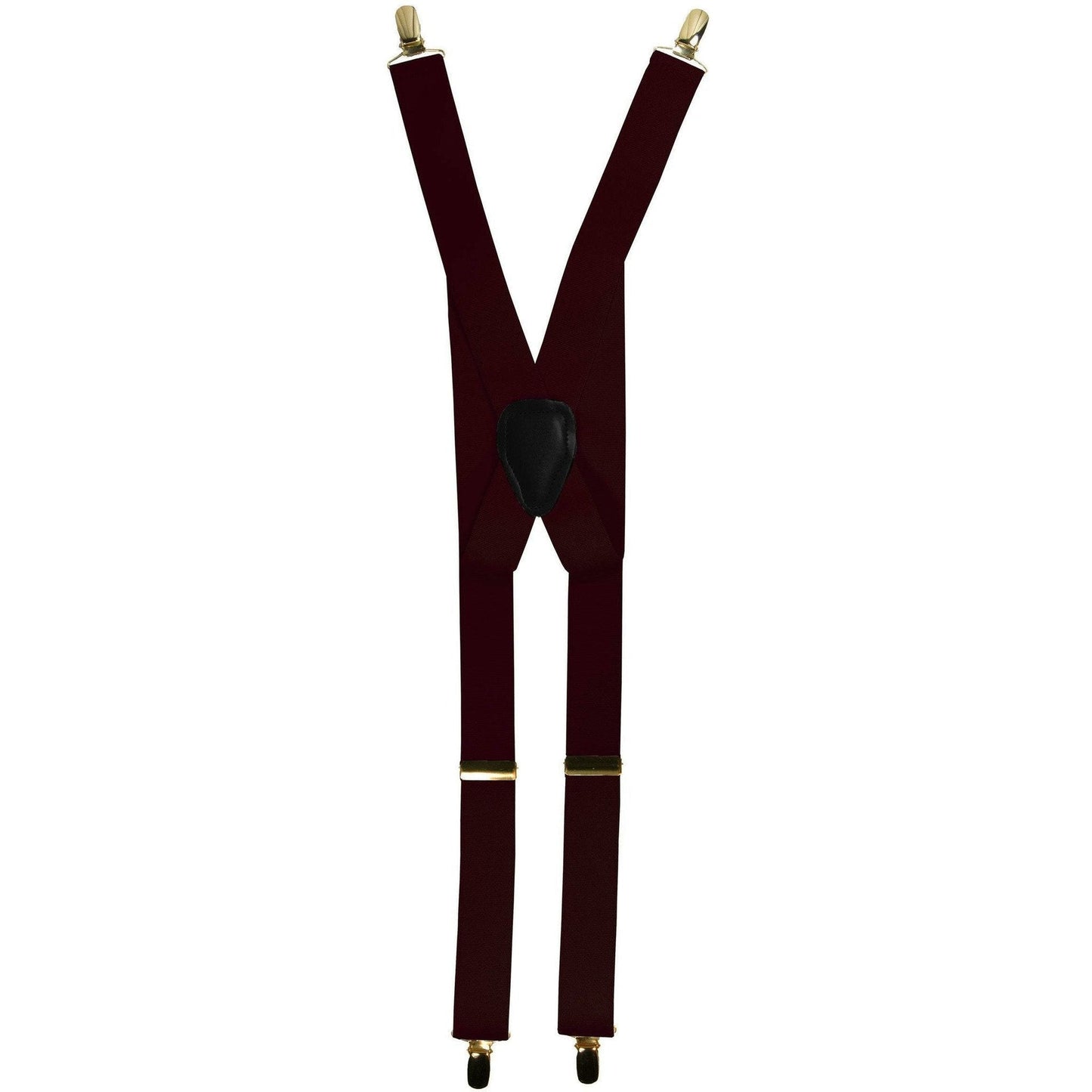 Vittorio Farina Men's Clip End Suspender in Gift Box: 70% Polyester & 30% Elastomer - Suits You Sir - Burgundy - Gold