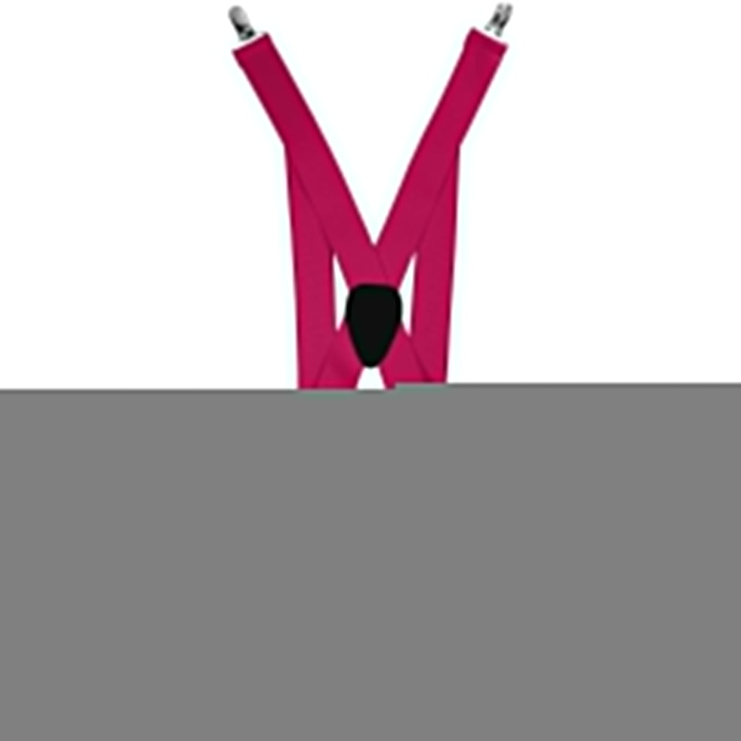 Vittorio Farina Men's Clip End Suspender in Gift Box: 70% Polyester & 30% Elastomer - Suits You Sir - Hot Pink - Silver