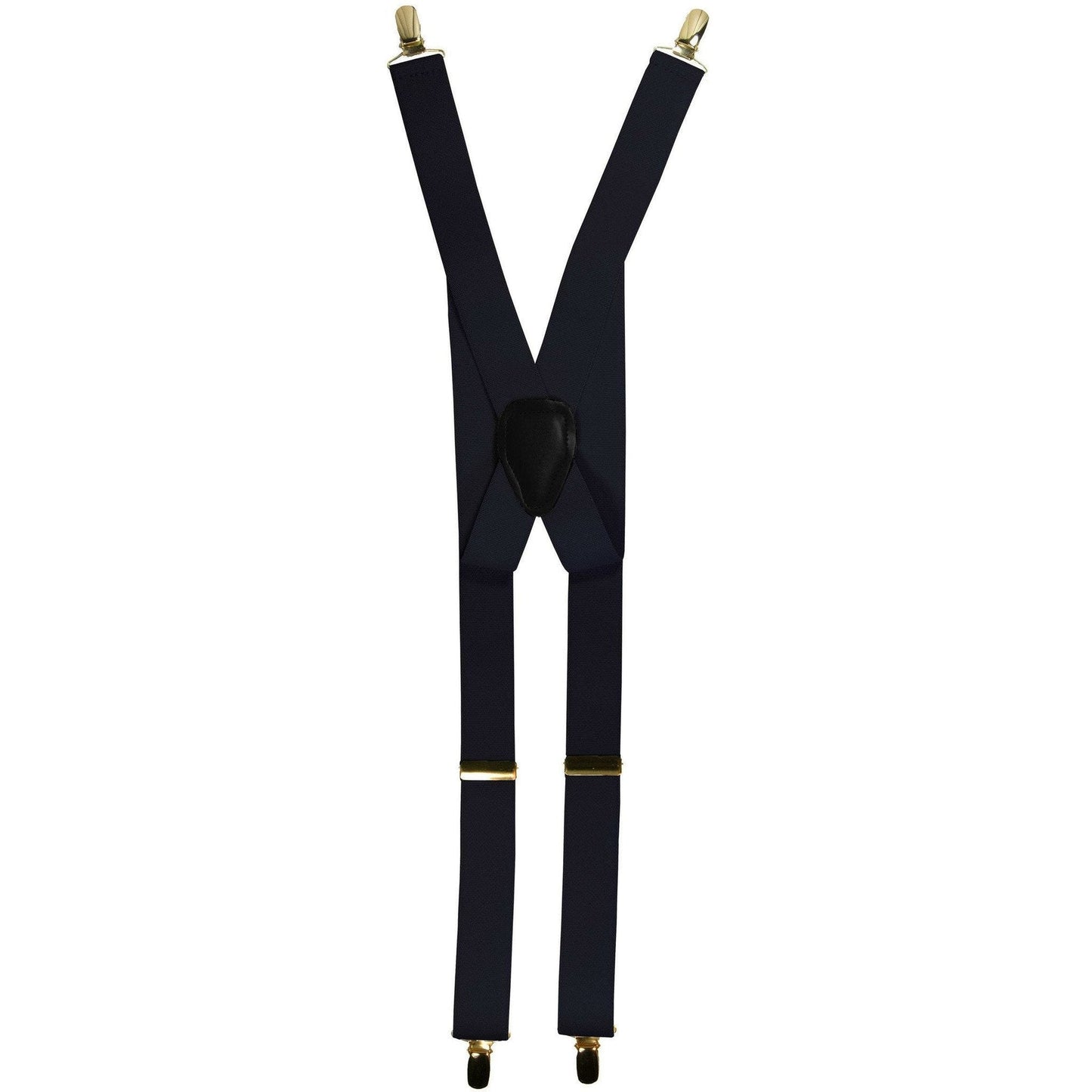 Vittorio Farina Men's Clip End Suspender in Gift Box: 70% Polyester & 30% Elastomer - Suits You Sir - Navy Blue - Gold