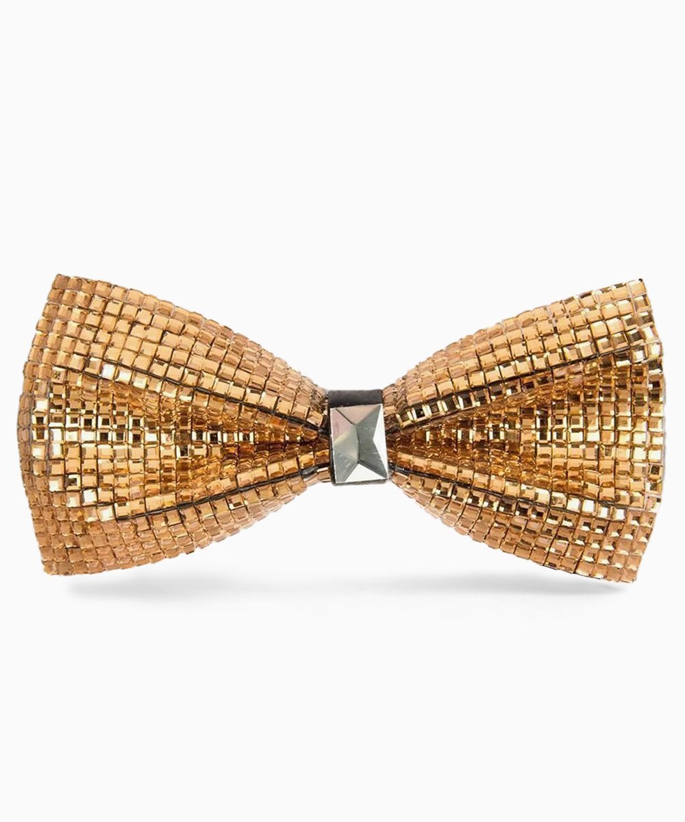 Vittorio Farina Men's Crystal Bow Tie in Gift Box - Suits You Sir - Gold - 