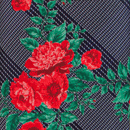 Vittorio Farina Men's Floral Design Necktie & Pocket Square - Suits You Sir - D - 1115 - 