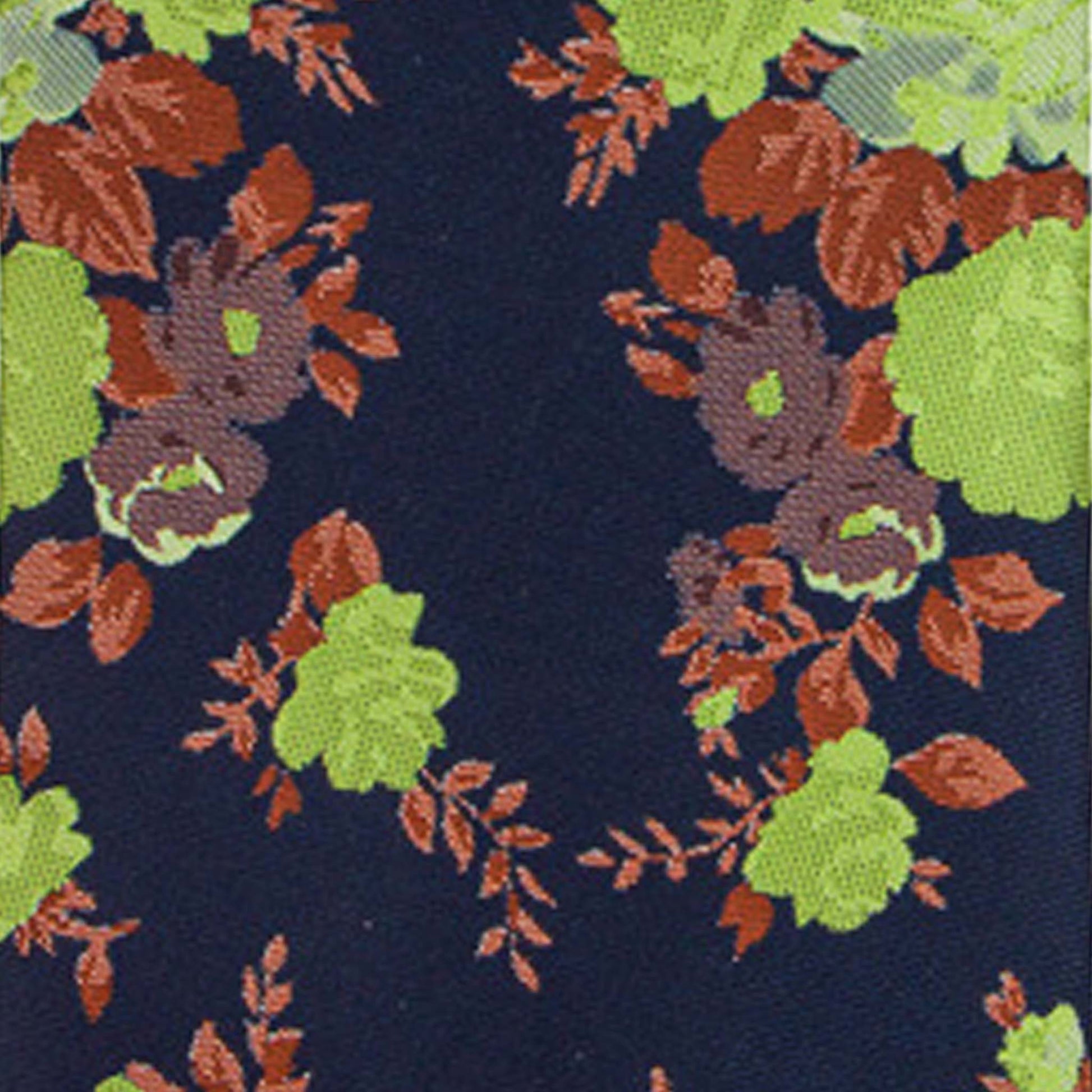 Vittorio Farina Men's Floral Design Necktie & Pocket Square - Suits You Sir - D - 1177 - 