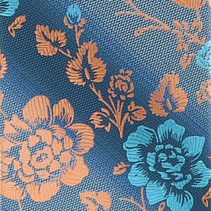Vittorio Farina Men's Floral Design Necktie & Pocket Square - Suits You Sir - D - 1270 - 