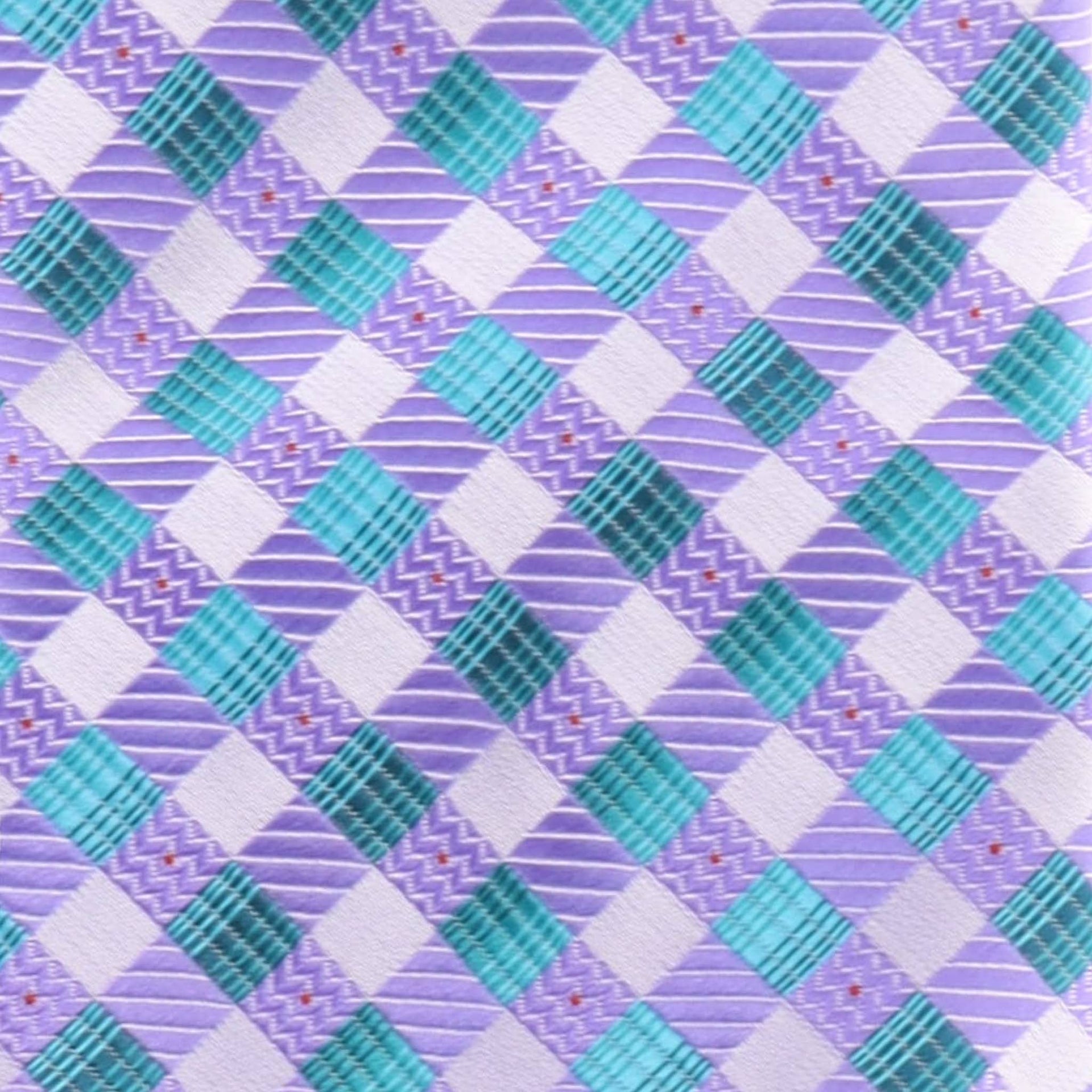 Vittorio Farina Men's Geometric Design Necktie & Pocket Square - Suits You Sir - D - 1157 - 
