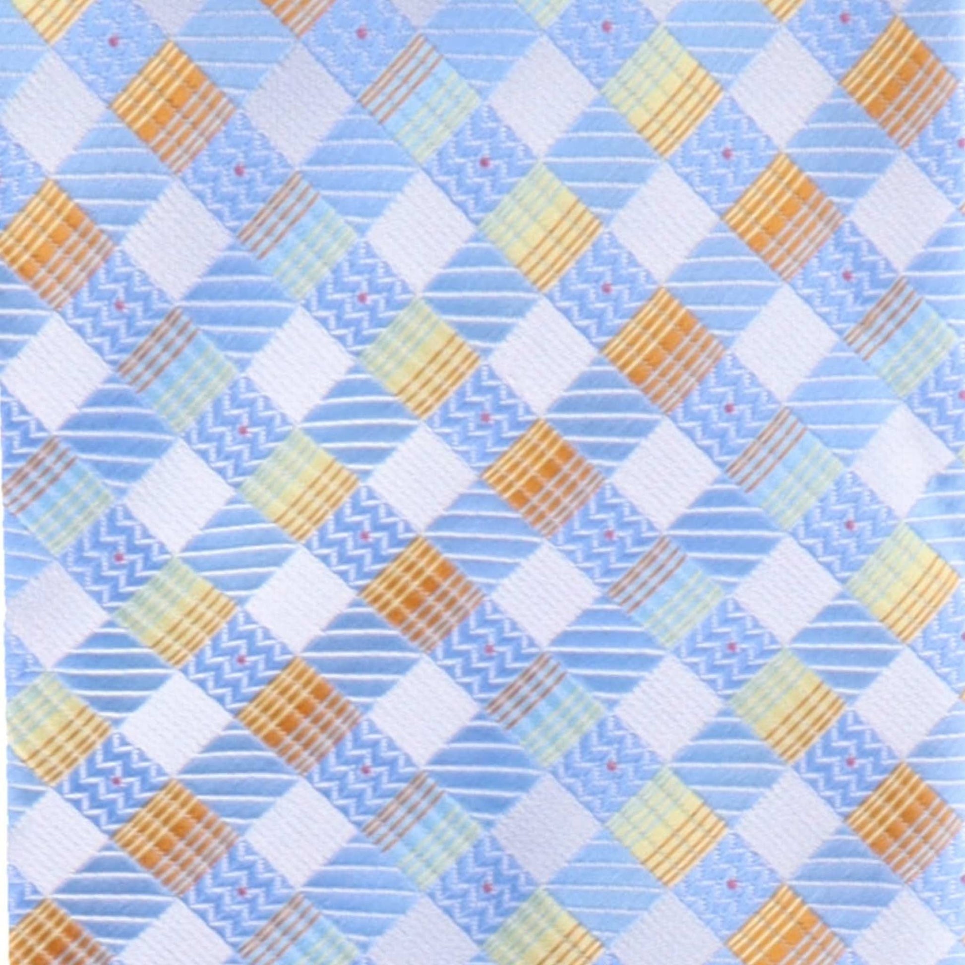Vittorio Farina Men's Geometric Design Necktie & Pocket Square - Suits You Sir - D - 1157 - 