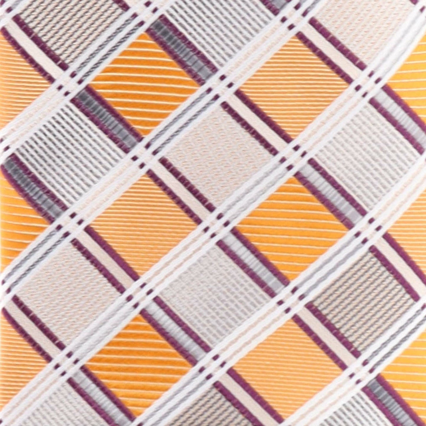 Vittorio Farina Men's Geometric Design Necktie & Pocket Square - Suits You Sir - D - 1163 - 