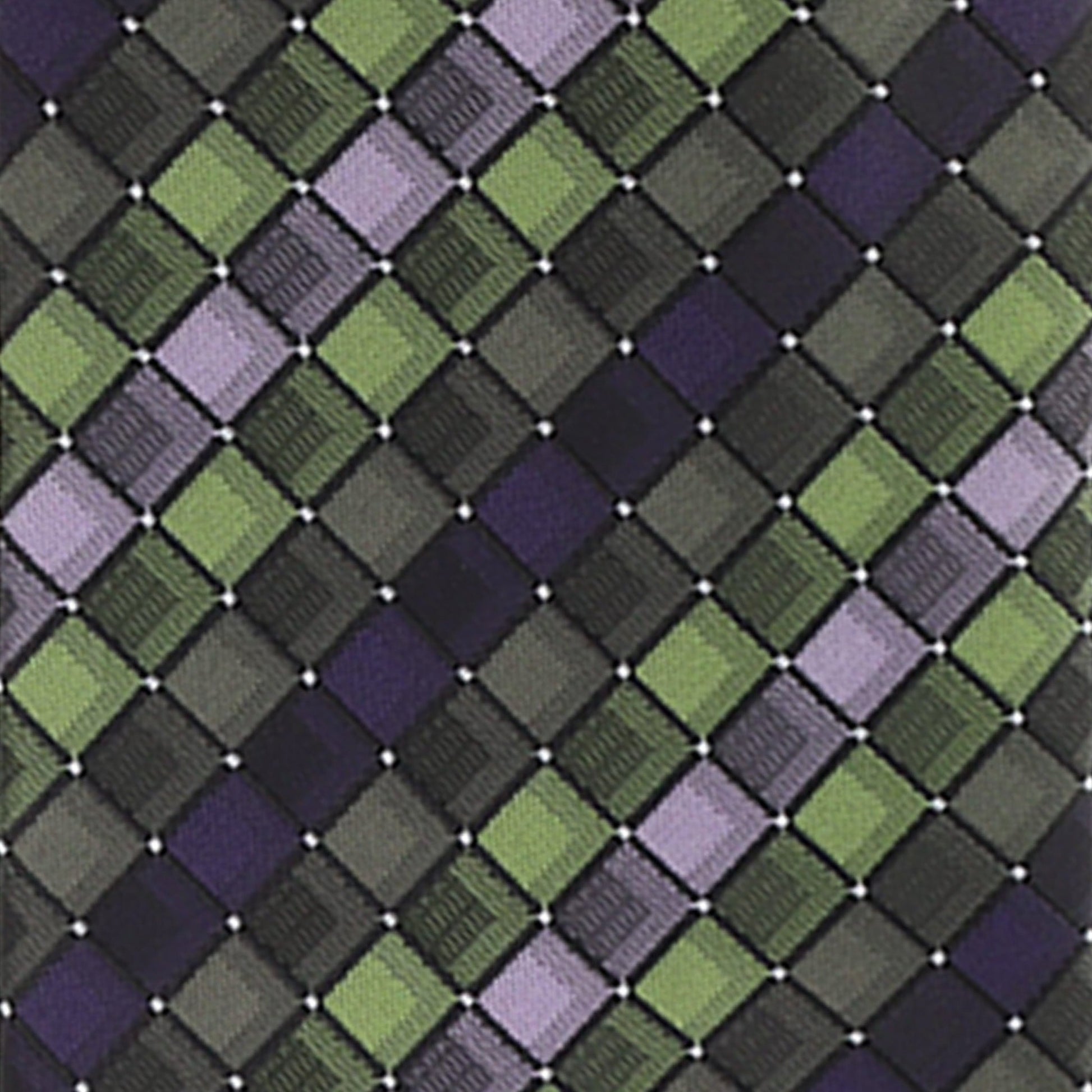 Vittorio Farina Men's Geometric Design Necktie & Pocket Square - Suits You Sir - D - 1210 - 