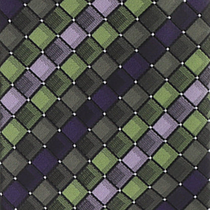 Vittorio Farina Men's Geometric Design Necktie & Pocket Square - Suits You Sir - D - 1210 - 