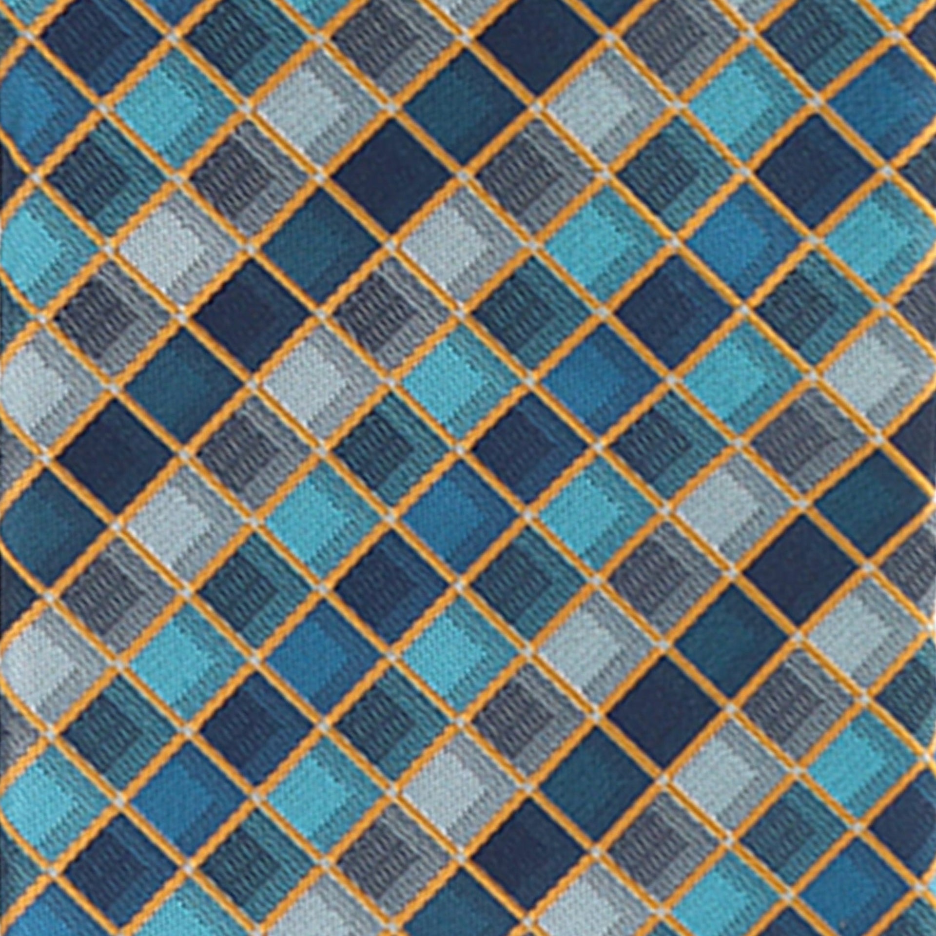 Vittorio Farina Men's Geometric Design Necktie & Pocket Square - Suits You Sir - D - 1210 - 