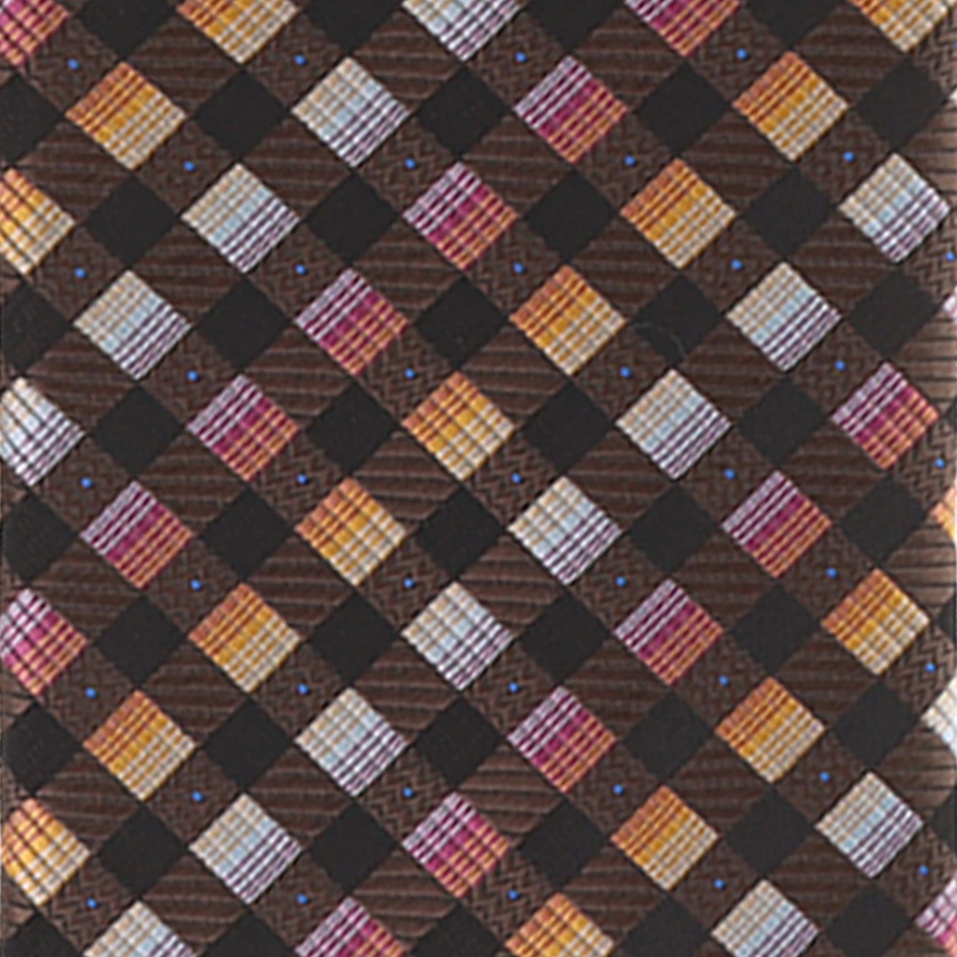 Vittorio Farina Men's Geometric Design Necktie & Pocket Square - Suits You Sir - D - 1221 - 