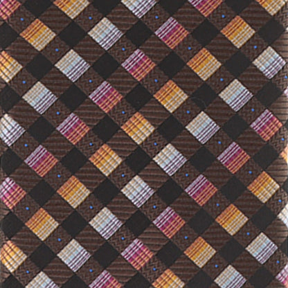 Vittorio Farina Men's Geometric Design Necktie & Pocket Square - Suits You Sir - D - 1221 - 