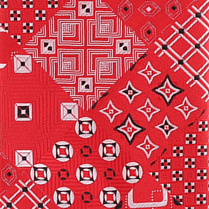 Vittorio Farina Men's Geometric Design Necktie & Pocket Square - Suits You Sir - D - 1236 - 