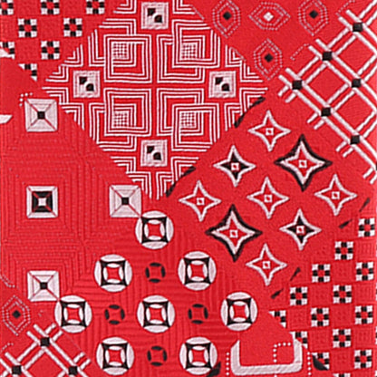 Vittorio Farina Men's Geometric Design Necktie & Pocket Square - Suits You Sir - D - 1236 - 
