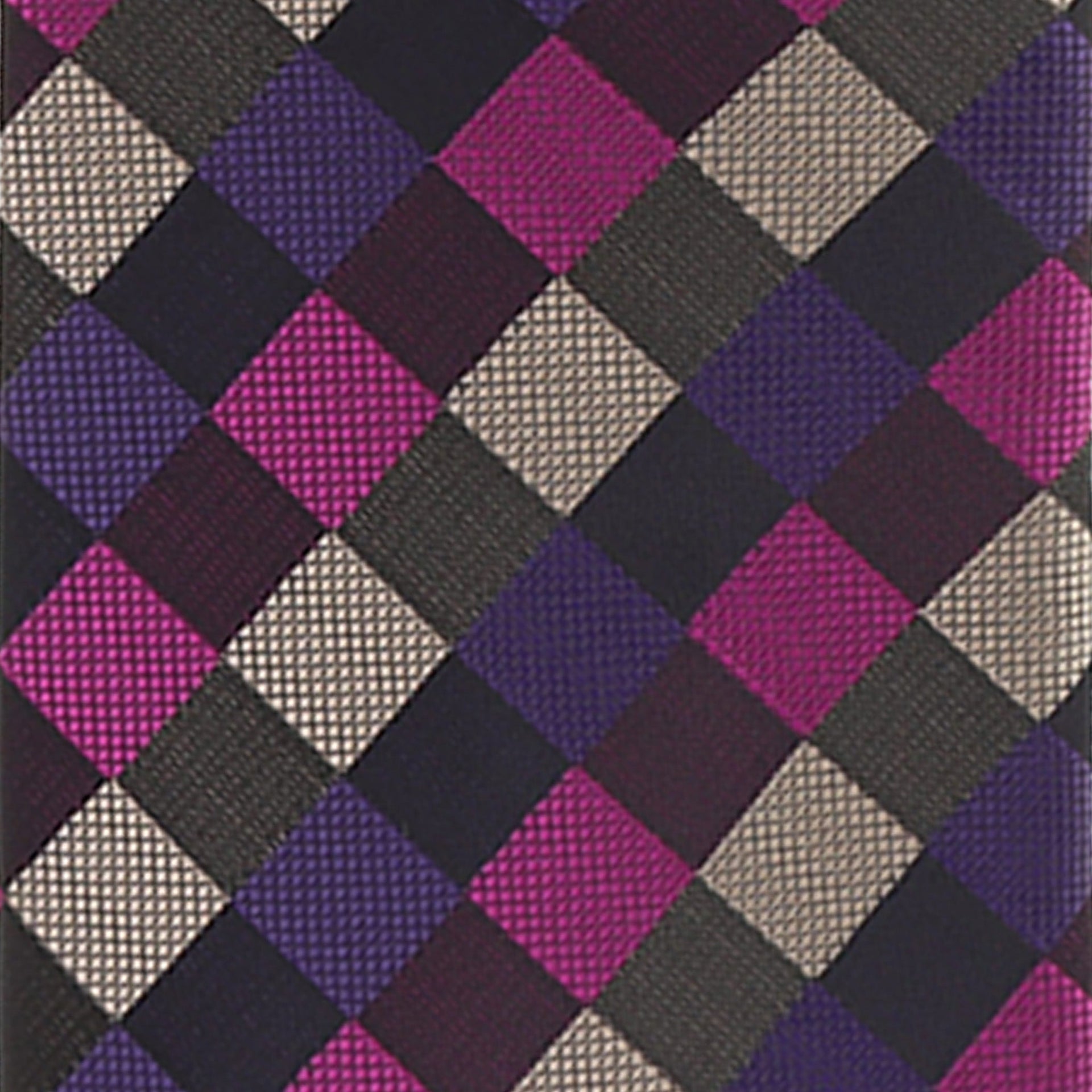 Vittorio Farina Men's Geometric Design Necktie & Pocket Square - Suits You Sir - D - 1254 - 