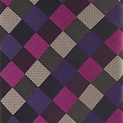 Vittorio Farina Men's Geometric Design Necktie & Pocket Square - Suits You Sir - D - 1254 - 