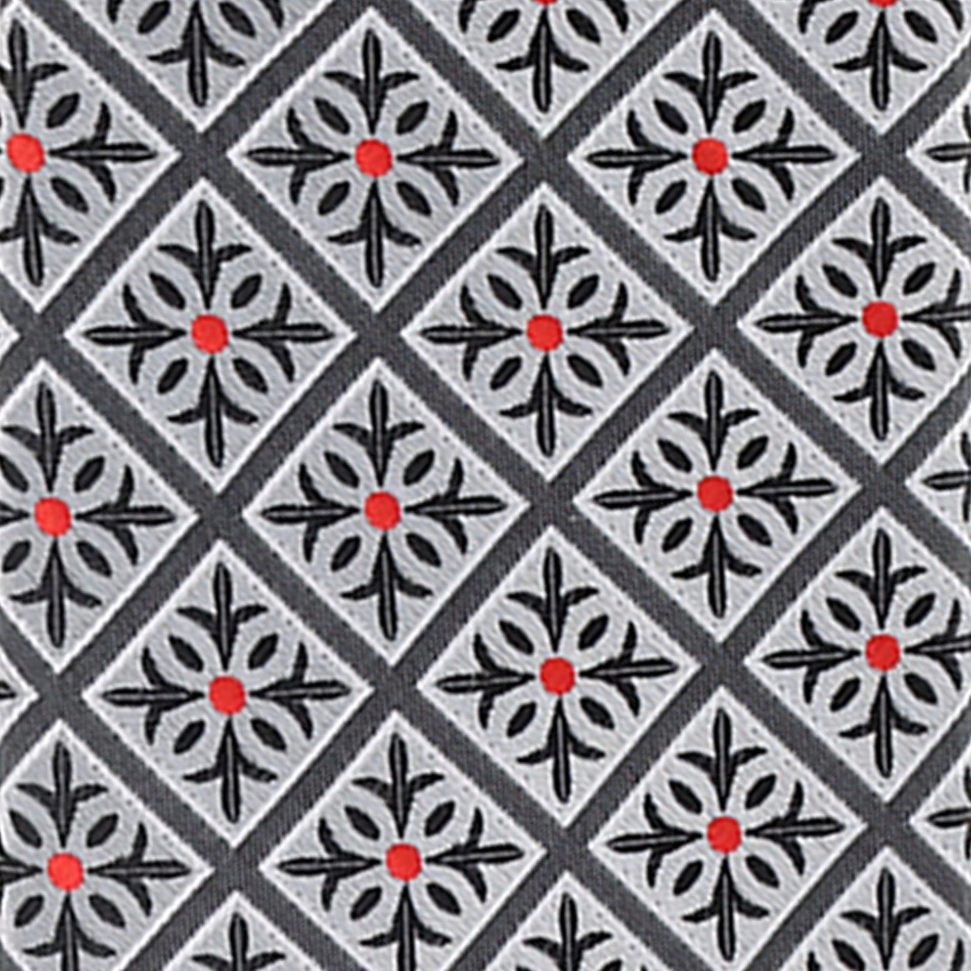 Vittorio Farina Men's Geometric Design Necktie & Pocket Square - Suits You Sir - D - 1260 - 