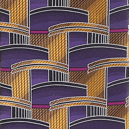 Vittorio Farina Men's Geometric Design Necktie & Pocket Square - Suits You Sir - D - 1265 - 